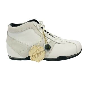 Dolomite Hand Made Italy White Leather Sneaker Shoe Mens 8 C
